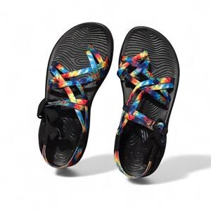 Chaco Z/Volv X2 Strappy Sandals - Rainbow Tie-dye | Like New | Size 7